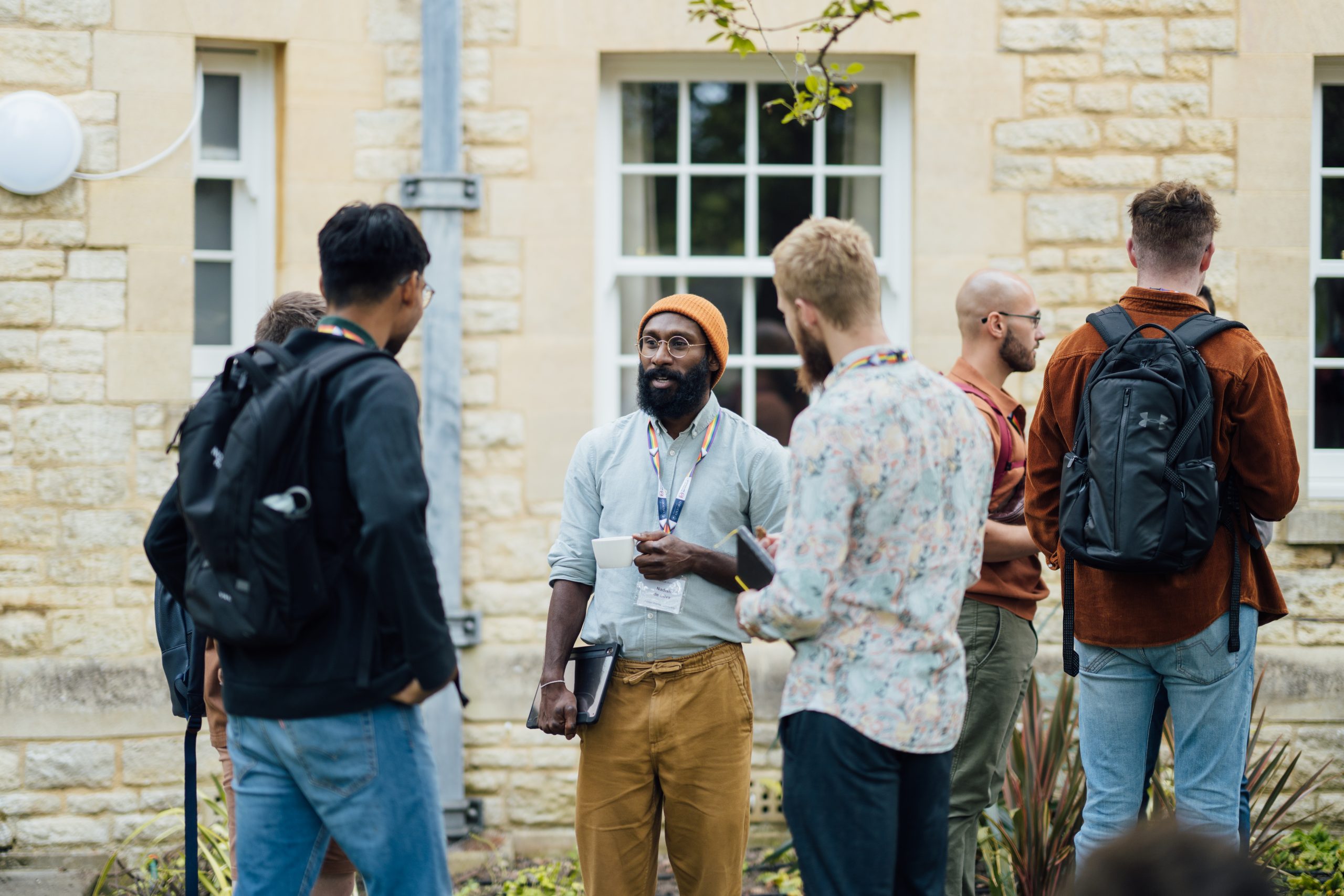 Event attendees in discussion