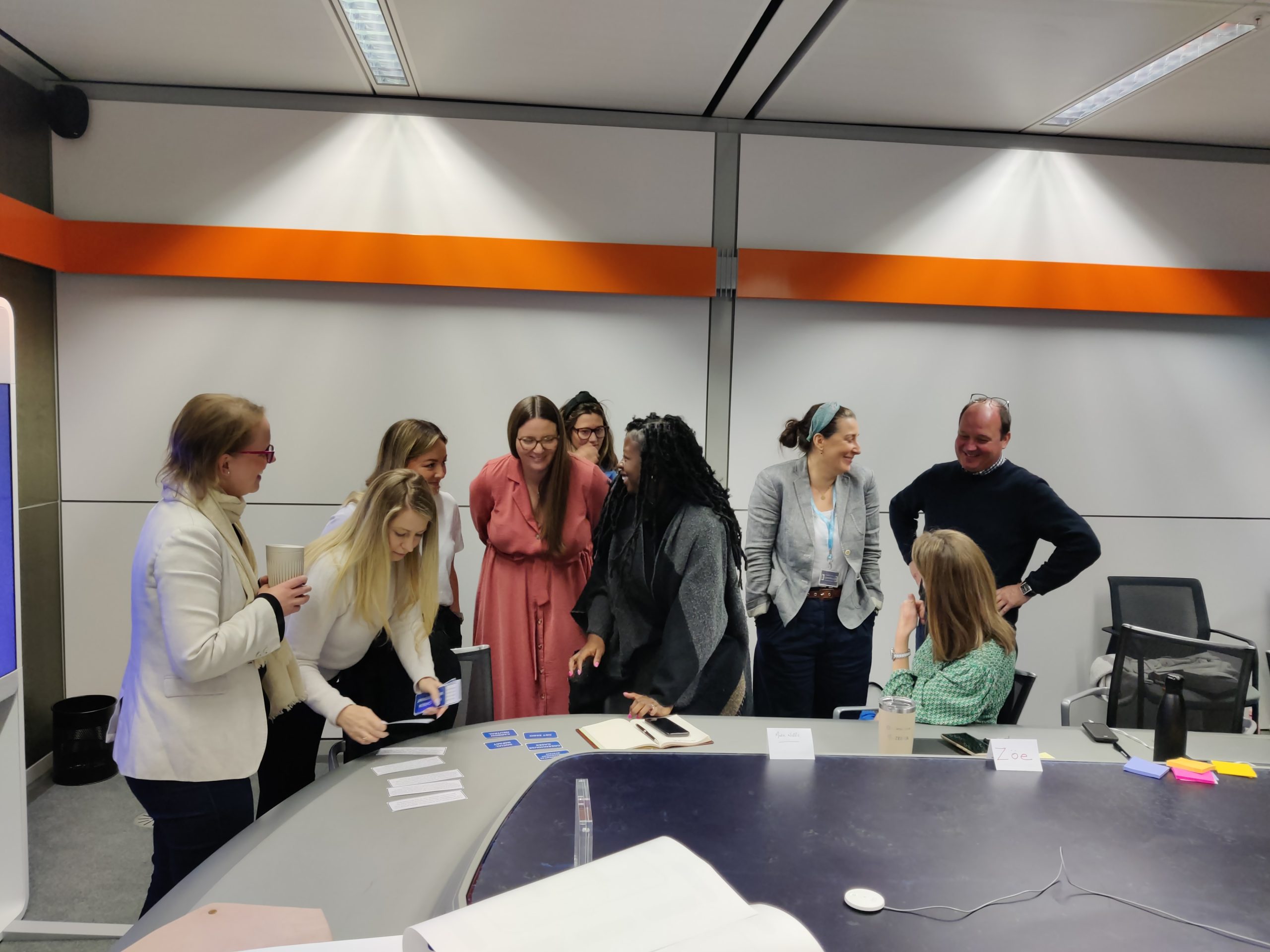 Legacy team running a sustainability workshop for McLaren.